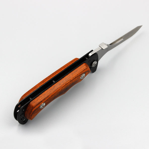 Hunter's Choice Replaceable Blade Folding Knife, w/ 10 Wiebe Wicked Sh –  Wiebe Knives